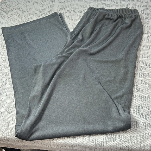 Chico's Easy Wear 2 Pc Travel Type Long Open Front Jacket Sz3 and Pants Sz2 Shor - Picture 3 of 16